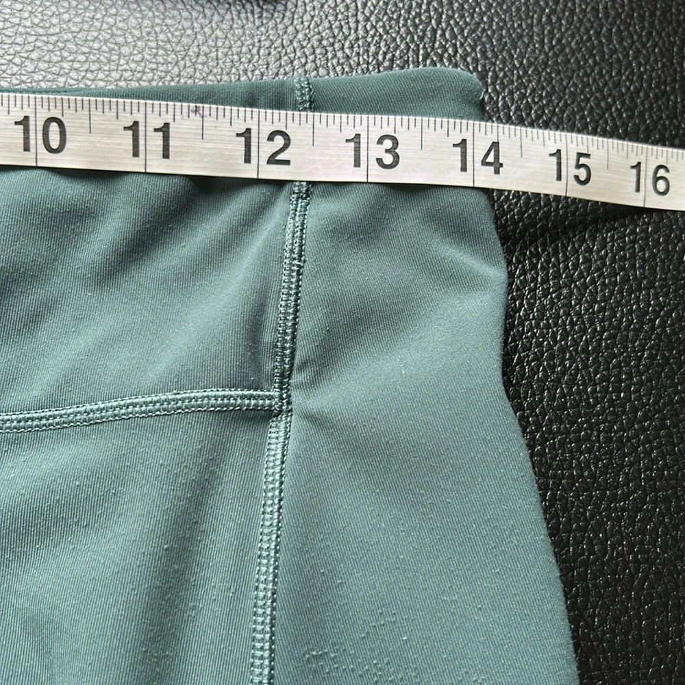 Lululemon Speed Up Crop 21 inch Luxtreme Green Teal Shadow Sz 8